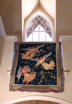 Angels on High Tapestry Throw
