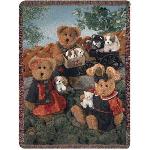 Boyds Bear Bailey and Friends Tapestry Throw