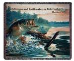 Buzz Off, Matthew 4:19 Tapestry Throw
