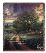 Country Living With Verse Tapestry Throw