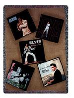 Elvis LP Collection Tapestry Throw
