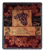 I am the Vine John 15:5 Tapestry Throw