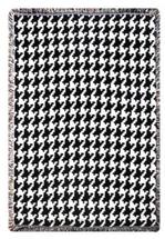 Classic Black & White Tapestry Throw
