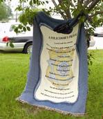 Policeman's Prayer Tapestry Throw