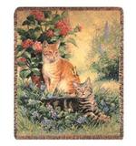 Purrfect Pair Tapestry Throw