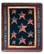 America the Beautiful Tapestry Throw