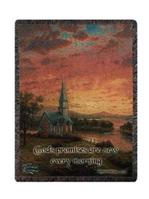  NEW Sunrise Chapel, Lamentations 3:23 Tapestry Throw