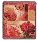 Spring Blooms Tapestry Throw