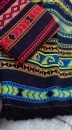 Rubio Collection Green & Black Tapestry Throw