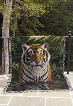  NEW Tiger Pool Tapestry Throw