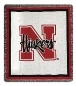 Collegiate - University OF Nebraska Tapestry Throw