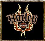  NEW Harley Davidson ® Attitude Tapestry Throw