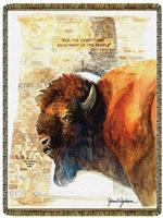  NEW Buffalo at Yellowstone Tapestry Throw