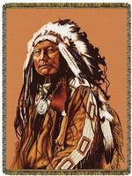 Chief Spotted Elk Tapestry Throw
