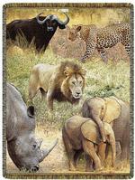 Safari 5 Tapestry Throw