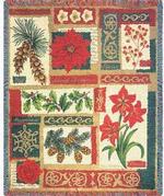 Christmas Collage Tapestry Throw 