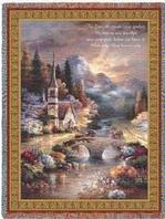 Early Service with Verse Tapestry Throw
