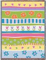 Garden Stripe Tapestry Throw
