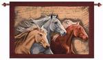 Three Horses Tapestry Wall Hanging