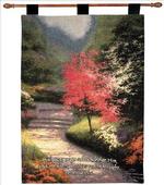 Afternoon Light Dogwood Proverbs 3:6 Tapestry Wall Hanging
