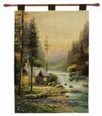 Evening in the Forest with Verse Tapestry Wall Hanging