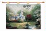 Hometown Chapel with Verse Tapestry Wall Hanging