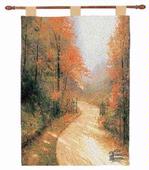 Autumn Lane Tapestry Wall Hanging