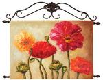   NEW Red Floral Canvas Art