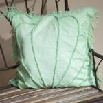 Seashell Sea-foam Vintage Tufted Cotton Pillow