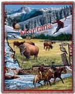 Montana State Tapestry Throw