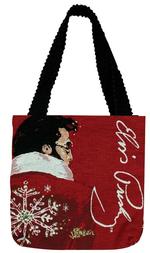  Elvis Santa Baby Tapestry Tote Bag