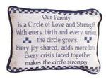 Our Family Tapestry Word Pillow