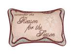 Remember the Reason.. Tapestry Word Pillow