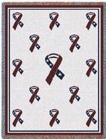 Patriotic Ribbon Tapistry Throw Blanket