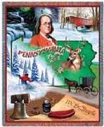 Pennsylvania State Tapestry Throw