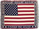Old Glory United We Stand Tapestry Throw