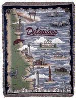 Beaches of Delaware Tapestry Throw