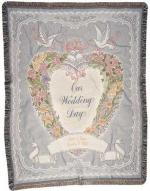 Our Wedding Day Tapestry Throw