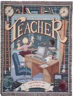 School Teacher Tapestry Throw