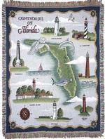 Lighthouses of Florida Tapestry Throw