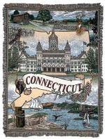 State of Connecticut Tapestry Throw