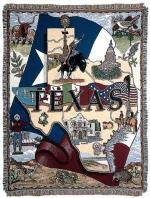 State of Texas Tapestry Throw