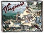 State of Virginia Tapestry Throw