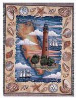 Ponce Inlet, FL Lighthouse Tapestry Throw