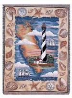 St. Augustine Lighthouse Tapestry Throw