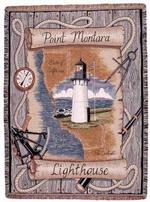Point Montara, CA Lighthouse Tapestry Throw