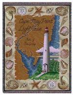 Cape May Point, NJ Lighthouse Tapestry Throw