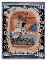 Split Rock, MN Lighthouse Tapestry Throw