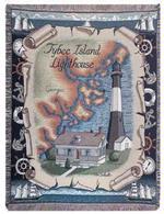Tybee Island Lighthouse Tapestry Throw