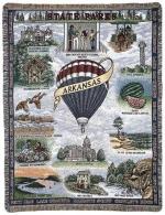 State of Arkansas Tapestry Throw
